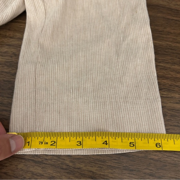 ❤️ Club Monaco Men's Beige Linen Blend Chinos Size 31x32 - Picture 9 of 9